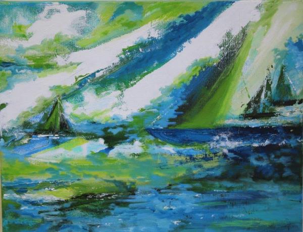 Sea and Sail, Oils, £195 600x459